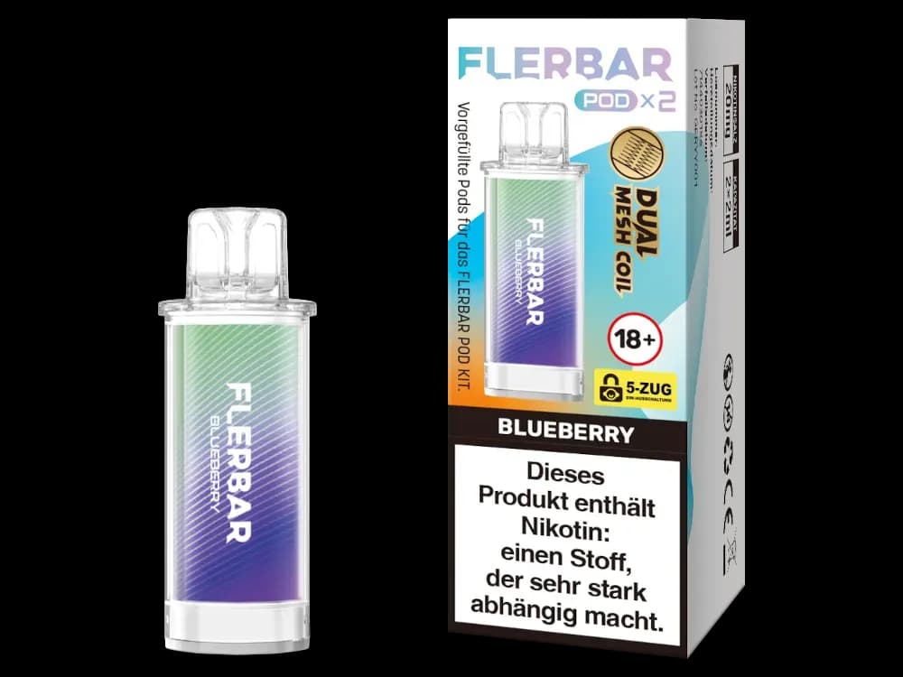 Flerbar - POD (2 Stück pro Packung) (Packung: 1er Packung / Geschmack: Blueberry) (2487,50 EUR / liter)