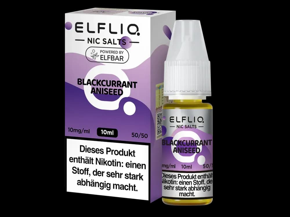 ELFLIQ - Blackcurrant Aniseed - Nikotinsalz Liquid (Packung: 1er Packung / Stärke: 10 mg/ml) (995,00 EUR / liter)