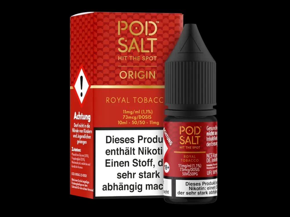 Pod Salt Origin - Royal Tobacco - Nikotinsalz Liquid (Packung: 1er Packung / Stärke: 11 mg/ml) (995,00 EUR / liter)