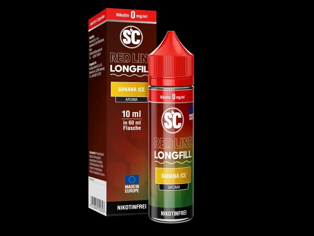 SC - Red Line Longfills 10 ml - Banana Ice (Packung: 1er Packung / Geschmack: Banana Ice) (995,00 EUR / liter)
