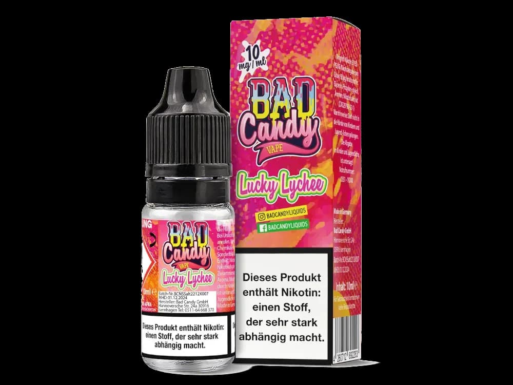 Bad Candy Liquids - Lucky Lychee - Nikotinsalz Liquid  (Packung: 1er Packung / Stärke: 10 mg/ml) (895,00 EUR / liter)