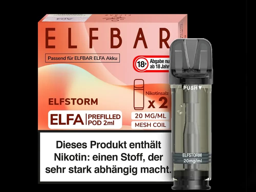 Elfbar Elfa Pod 20mg/ml (2 Stück) - Blue Razz Lemonade (Packung: 1er Packung / Stärke: 20 mg/ml / Geschmack: Elfergy) (2987,50 EUR / liter)