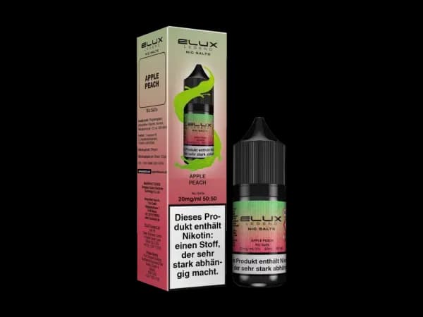 Elux - Nikotinsalz Liquid  - Apple Peach (Packung: 1er Packung / Stärke: 20 mg/ml / Geschmack: Apple Peach) (895,00 EUR / liter)