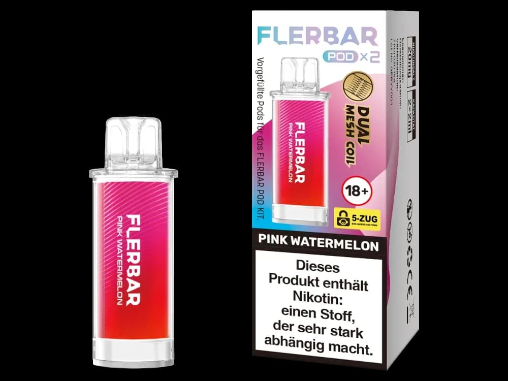 Flerbar - POD (2 Stück pro Packung) (Packung: 1er Packung / Geschmack: Pink Watermelon) (2487,50 EUR / liter)