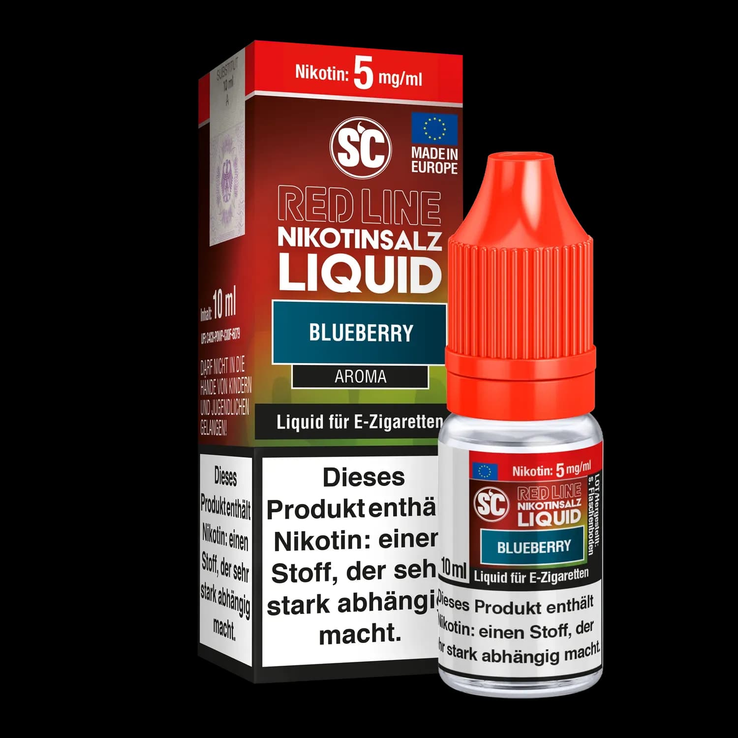 SC - Red Line - Blueberry - Nikotinsalz Liquid (Packung: 1er Packung / Stärke: 5 mg/ml) (795,00 EUR / liter)