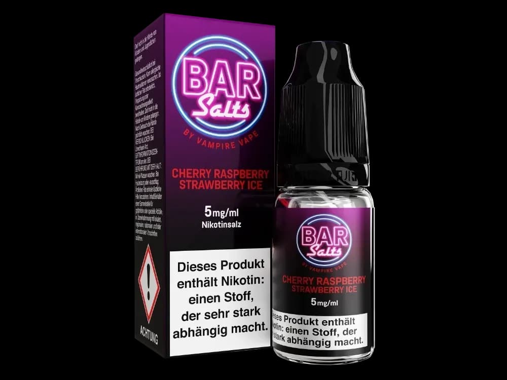 Vampire Vape - Bar Salts - Nikotinsalz Liquid - Cherry Raspberry Strawberry Ice (Packung: 1er Packung / Stärke: 5 mg/ml / Geschmack: Cherry...
