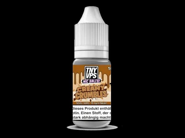 TNYVPS - Nikotinsalz Liquid - Creamy Crumbles (Packung: 1er Packung / Stärke: 18 mg/ml / Geschmack: Creamy Crumbles) (895,00 EUR / liter)