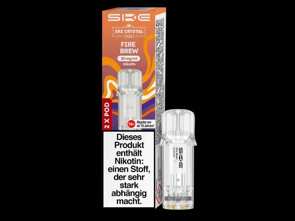 SKE - Crystal Plus Pod (2 Stück pro Packung) - Blueberry Cherry Blackberry (Packung: 1er Packung / Geschmack: Fire Brew) (2487,50 EUR / liter)