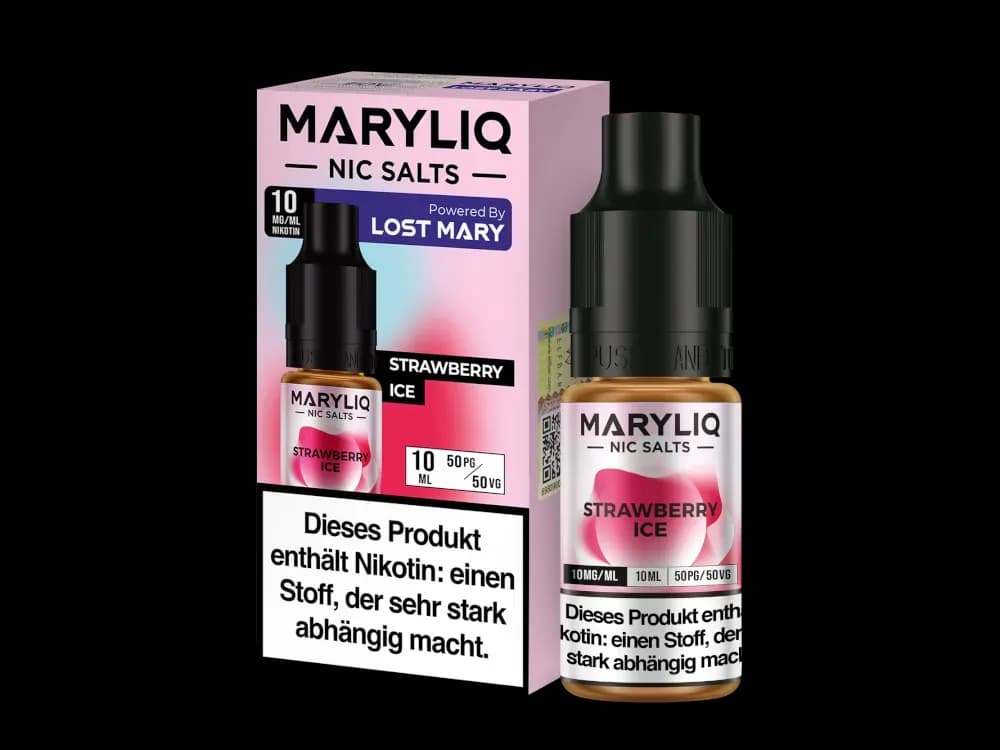 MARYLIQ - Nikotinsalz Liquid - Strawberry Ice (Packung: 1er Packung / Stärke: 10 mg/ml / Geschmack: Strawberry Ice) (995,00 EUR / liter)