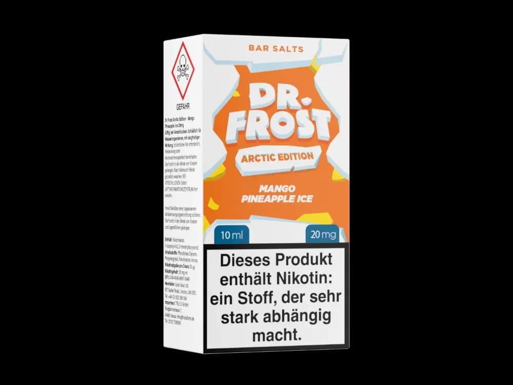 Dr. Frost - Arctic Edition - Nikotinsalz Liquid - Mango Pineapple Ice (Packung: 1er Packung / Stärke: 20 mg/ml / Geschmack: Mango Pineapple Ice)...