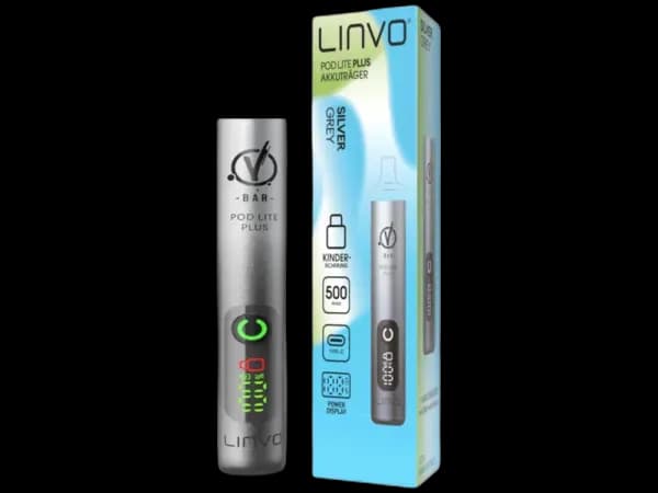 Linvo - Pod Lite Plus Akku 500 mAh (Farbe: grau / Packung: 1er Packung)