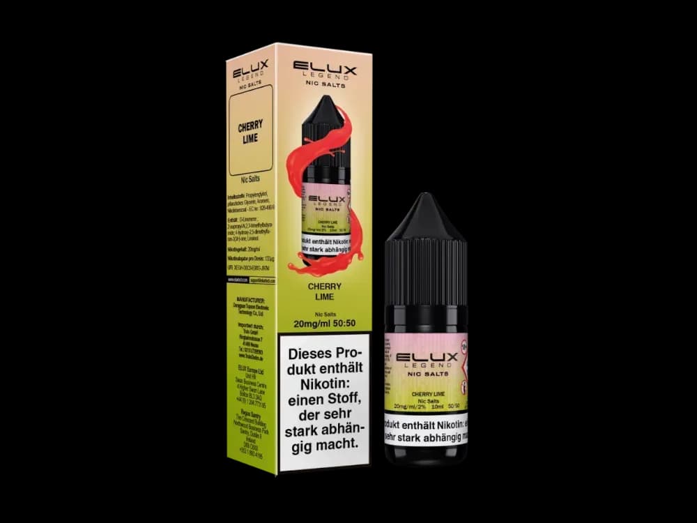 Elux - Nikotinsalz Liquid  - Cherry Lime (Packung: 1er Packung / Stärke: 10 mg/ml / Geschmack: Cherry Lime) (995,00 EUR / liter)
