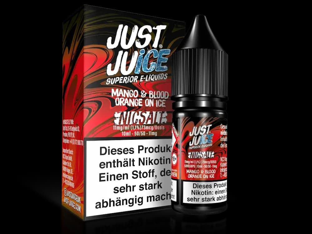 Just Juice - Fusion Mango & Blood Orange on Ice - Nikotinsalz Liquid (Packung: 1er Packung / Stärke: 11 mg/ml) (895,00 EUR / liter)