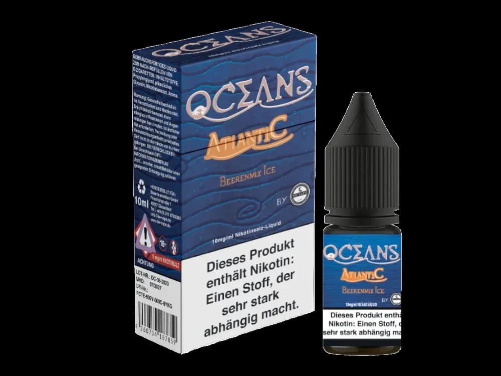 Oceans - Nikotinsalz Liquid - Atlantic (Packung: 1er Packung / Stärke: 10 mg/ml / Geschmack: Atlantic) (895,00 EUR / liter)