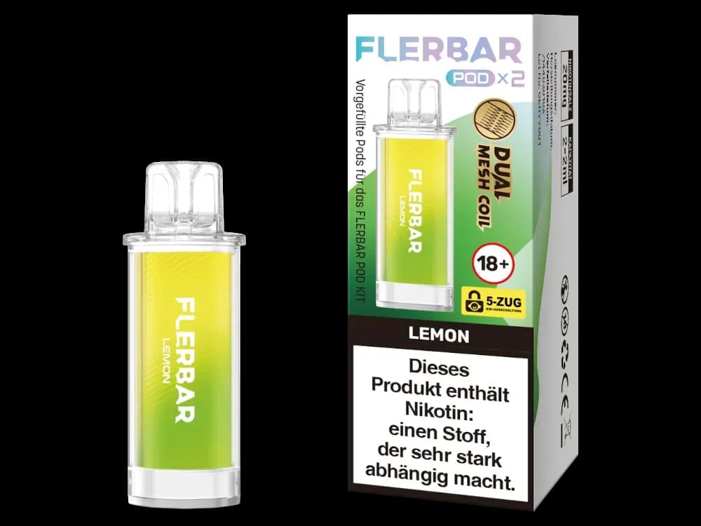 Flerbar - POD (2 Stück pro Packung) (Packung: 1er Packung / Geschmack: Lemon) (2487,50 EUR / liter)