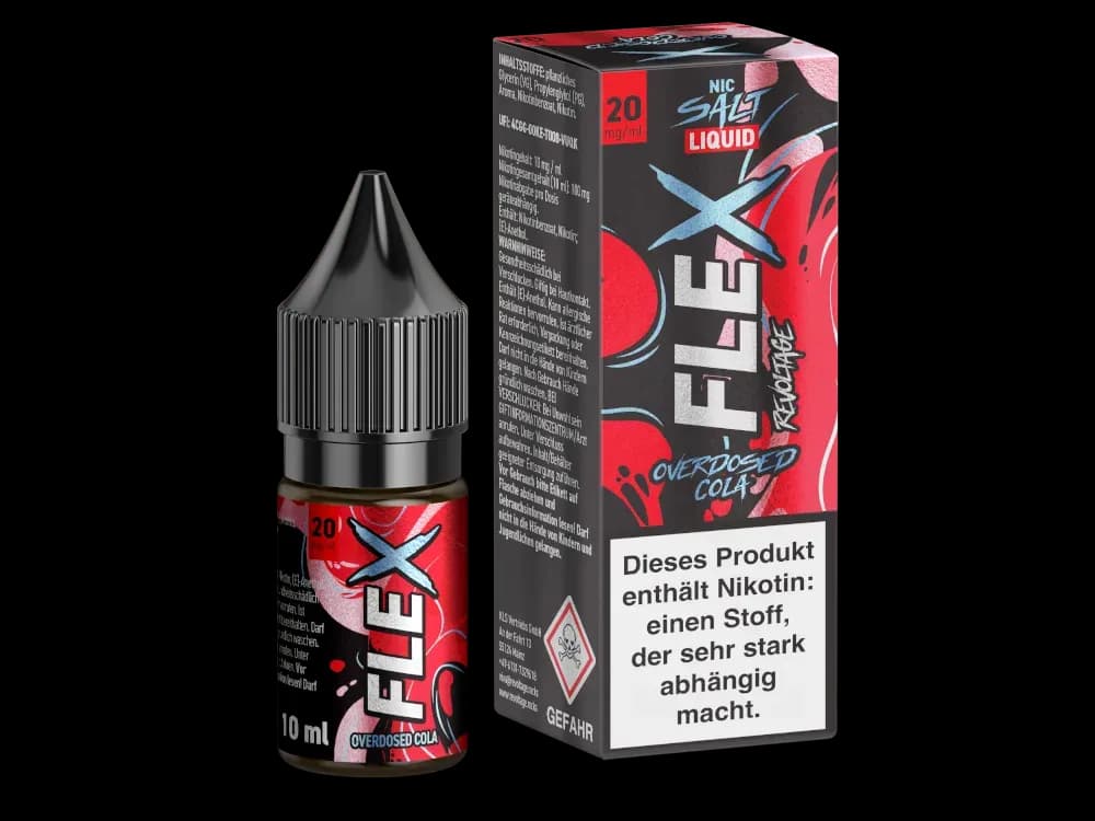 Revoltage - FLEX Nikotinsalz Liquid - Cola (Packung: 1er Packung / Stärke: 20 mg/ml / Geschmack: Cola) (995,00 EUR / liter)