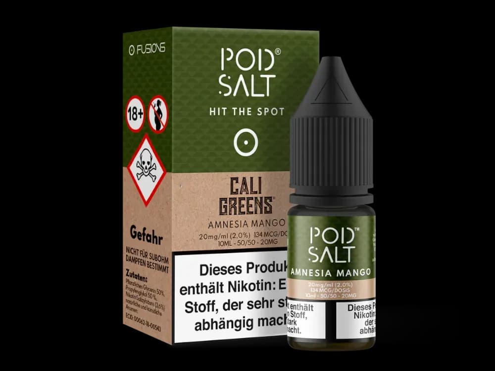 Pod Salt Fusion - Amnesia Mango - Nikotinsalz Liquid  (Packung: 1er Packung / Stärke: 20 mg/ml) (1095,00 EUR / liter)
