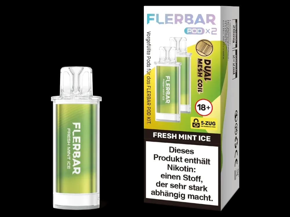Flerbar - POD (2 Stück pro Packung) (Packung: 1er Packung / Geschmack: Fresh Mint Ice) (2487,50 EUR / liter)