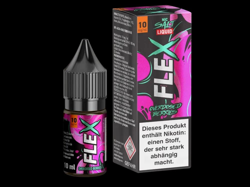 Revoltage - FLEX Nikotinsalz Liquid - Berries (Packung: 1er Packung / Stärke: 10 mg/ml / Geschmack: Berries) (995,00 EUR / liter)