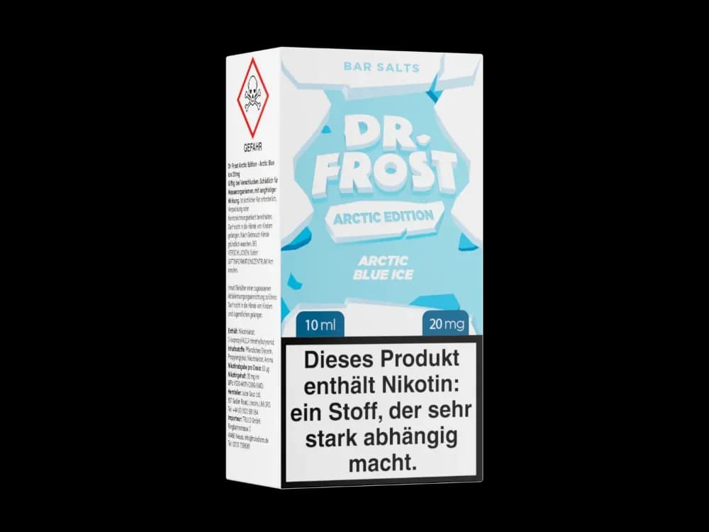 Dr. Frost - Arctic Edition - Nikotinsalz Liquid - Arctic Blue Ice (Packung: 1er Packung / Stärke: 20 mg/ml / Geschmack: Arctic Blue Ice) (995,00...