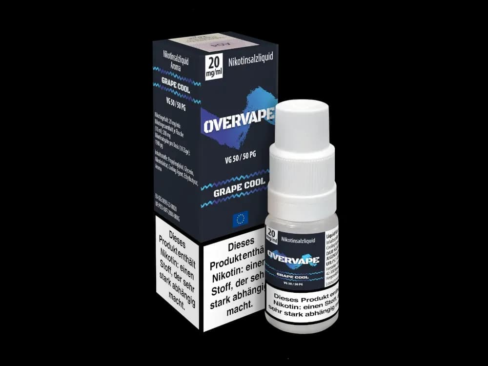 Overvape - Nikotinsalz Liquid - Grape Cool (Packung: 1er Packung / Stärke: 20 mg/ml / Geschmack: Grape Cool) (695,00 EUR / liter)