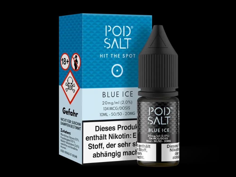 Pod Salt - Blue Ice - Nikotinsalz Liquid  (Packung: 1er Packung / Stärke: 20 mg/ml) (995,00 EUR / liter)