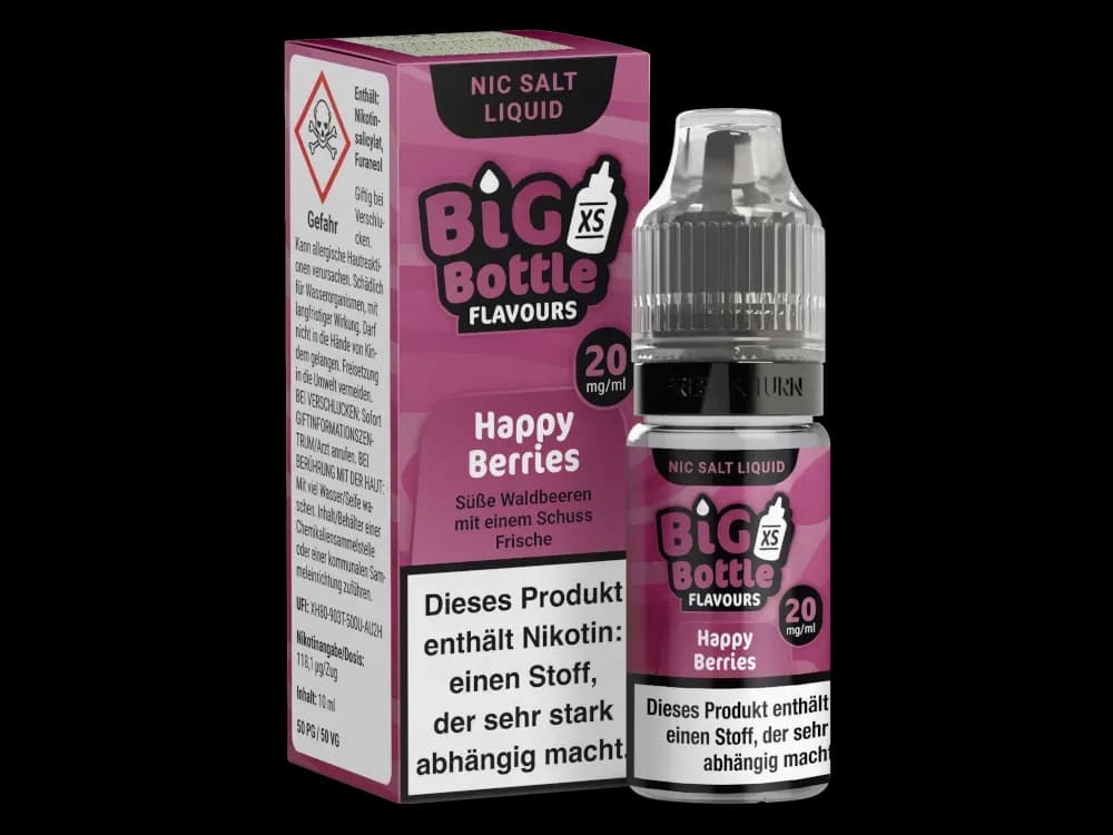 Big Bottle - Happy Berries - Nikotinsalz Liquid (Packung: 1er Packung / Stärke: 20 mg/ml) (795,00 EUR / liter)