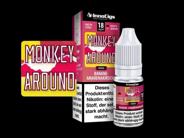 Monkey Around Bananen-Amarenakirsche Aroma - Liquid für E-Zigaretten (Packung: 1er Packung / Stärke: 3 mg/ml) (895,00 EUR / liter)