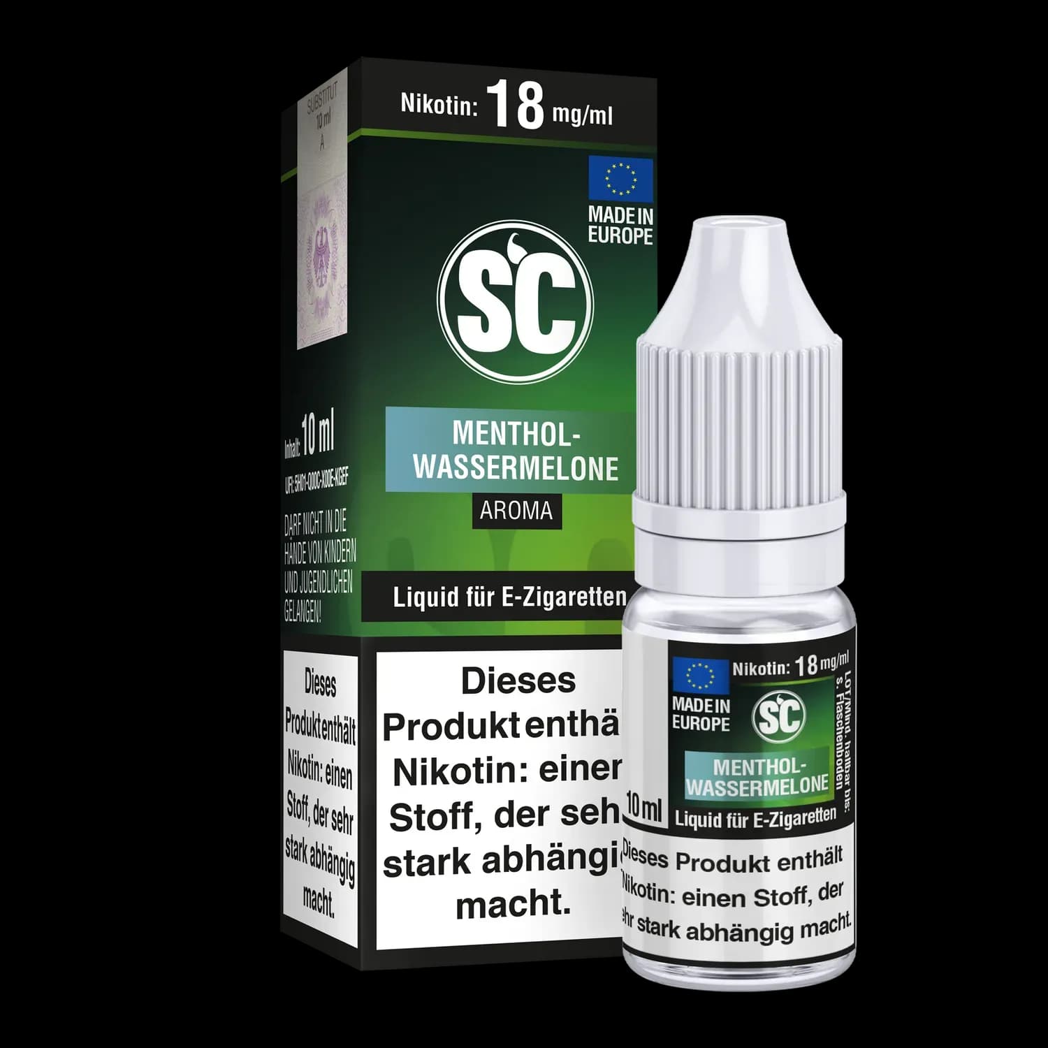 Menthol-Wassermelone E-Zigaretten Liquid (Packung: 1er Packung / Stärke: 3 mg/ml) (695,00 EUR / liter)