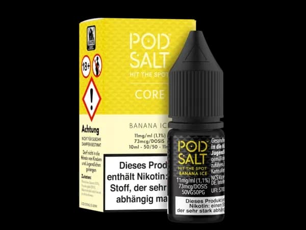 Pod Salt Core - Banana Ice - Nikotinsalz Liquid (Packung: 1er Packung / Stärke: 11 mg/ml) (995,00 EUR / liter)