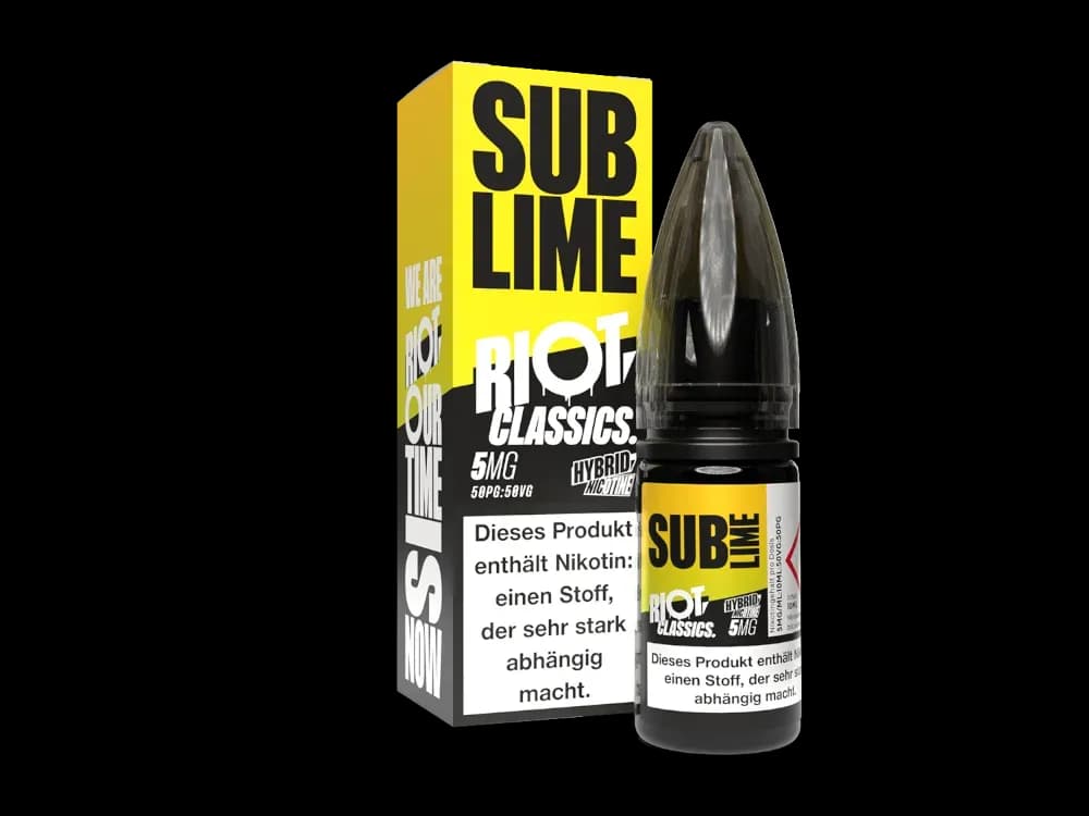 Riot Squad - Classics - Hybrid Nikotinsalz Liquid - Sub Lime (Packung: 1er Packung / Stärke: 5 mg/ml / Geschmack: Sub Lime) (895,00 EUR / liter)