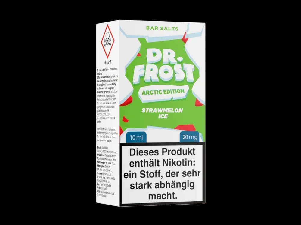 Dr. Frost - Arctic Edition - Nikotinsalz Liquid - Strawmelon Ice (Packung: 1er Packung / Stärke: 20 mg/ml / Geschmack: Strawmelon Ice) (995,00 EUR...