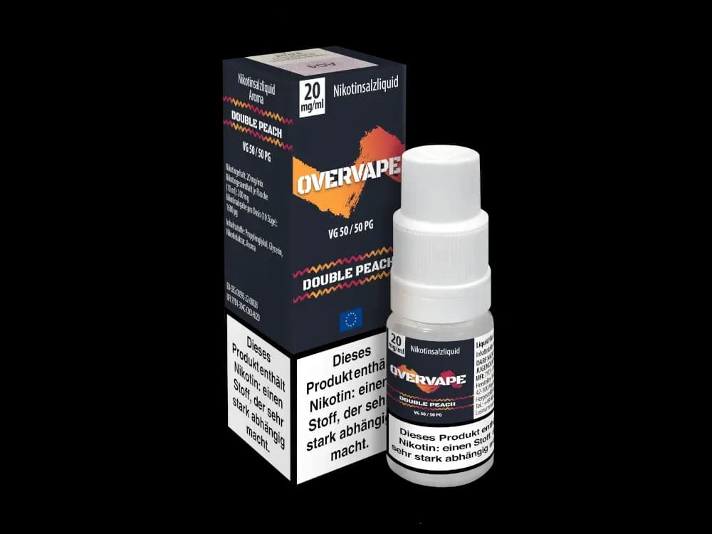 Overvape - Nikotinsalz Liquid - Double Peach (Packung: 1er Packung / Stärke: 20 mg/ml / Geschmack: Double Peach) (695,00 EUR / liter)