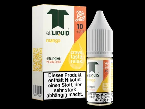 Elf-Liquid - Single - Nikotinsalz Liquid - Mango (Packung: 1er Packung / Geschmack: Mango / Stärke: 20 mg/ml) (895,00 EUR / liter)
