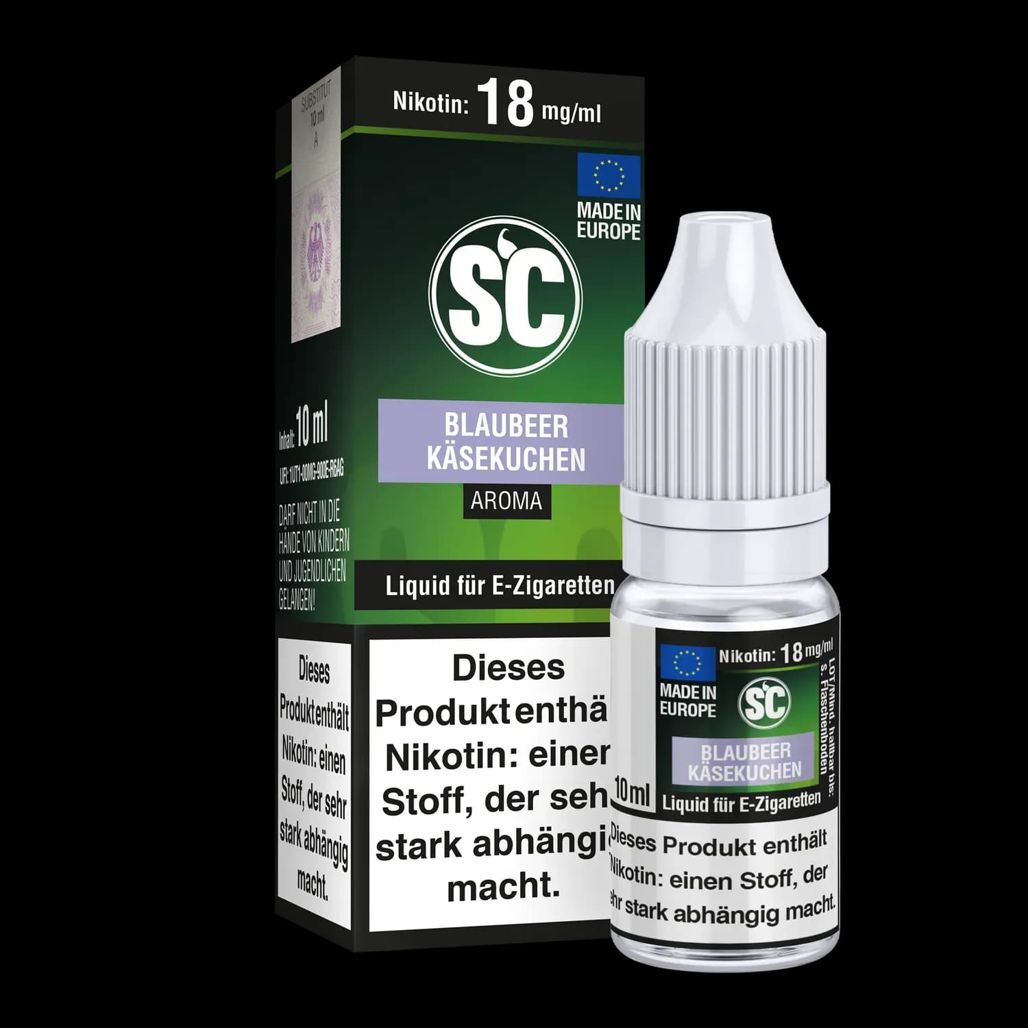 Blaubeer Käsekuchen E-Zigaretten Liquid (Packung: 1er Packung / Stärke: 3 mg/ml) (695,00 EUR / liter)
