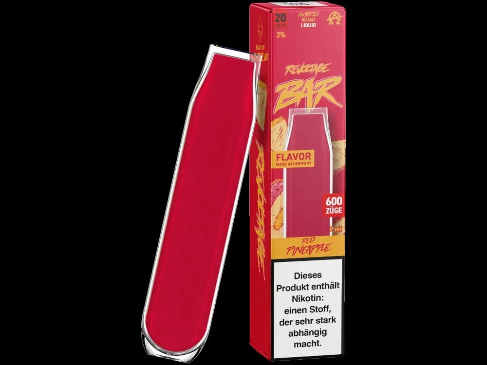 Revoltage Bar Einweg E-Zigarette - Aqua Berries (Packung: 1er Packung / Stärke: 20 mg/ml / Geschmack: Red Pineapple) (4475,00 EUR / liter)