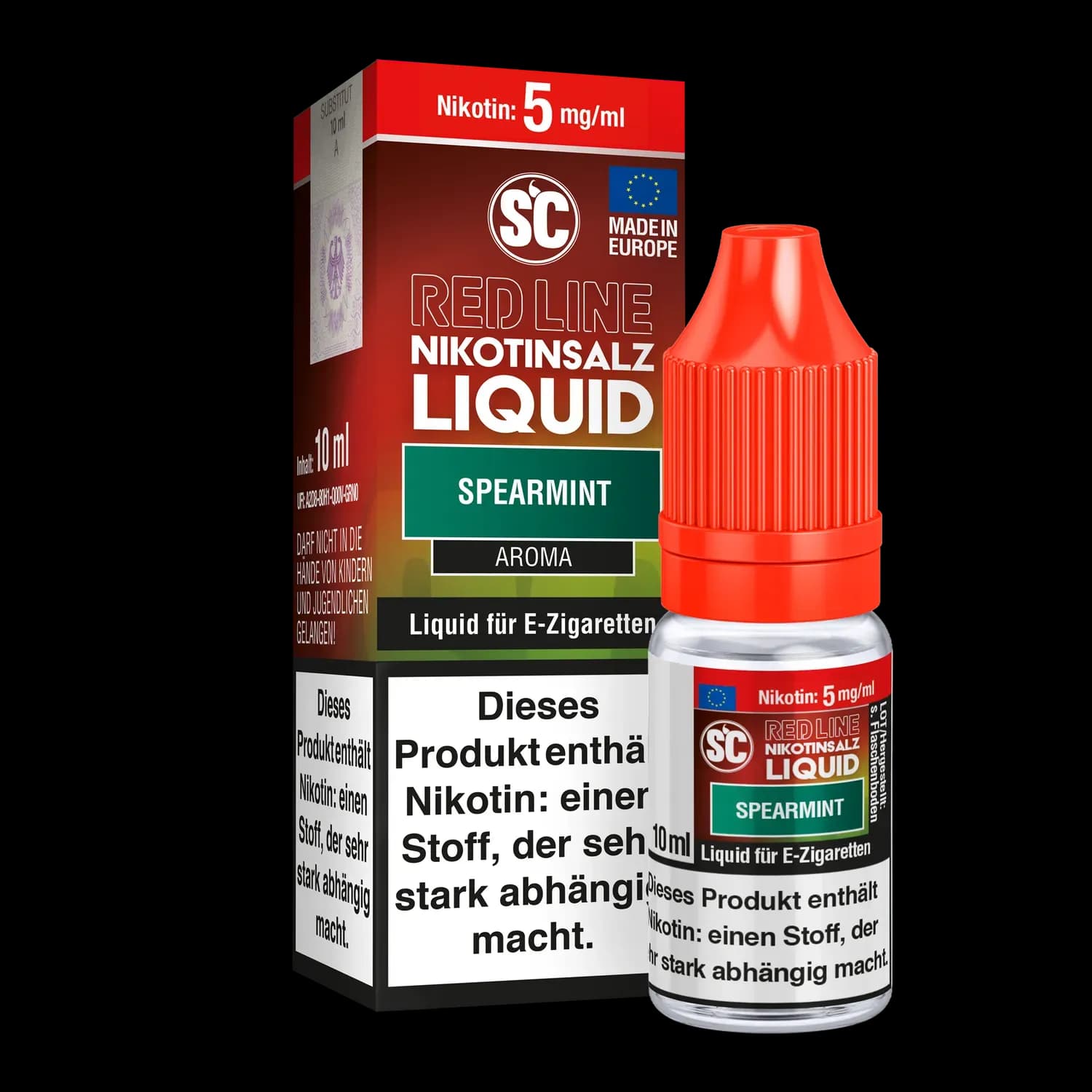 SC - Red Line - Spearmint - Nikotinsalz Liquid (Packung: 1er Packung / Stärke: 5 mg/ml) (795,00 EUR / liter)