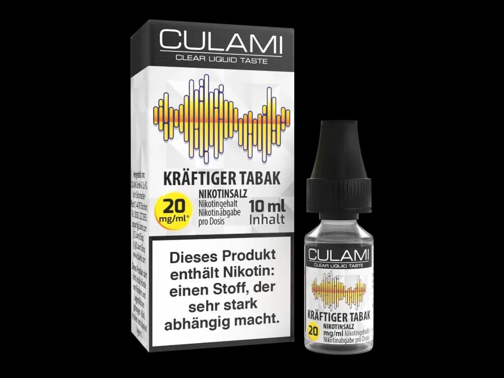 Culami - Nikotinsalz Liquid - Kräftiger Tabak (Packung: 1er Packung / Stärke: 20 mg/ml / Geschmack: Kräftiger Tabak) (795,00 EUR / liter)