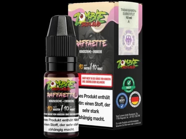 Zombie - Nikotinsalz Liquid - Raffaette (Packung: 1er Packung / Stärke: 10 mg/ml / Geschmack: Raffaette) (795,00 EUR / liter)