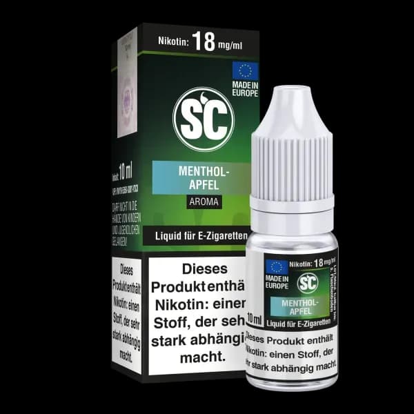 Menthol-Apfel E-Zigaretten Liquid (Packung: 1er Packung / Stärke: 12 mg/ml) (695,00 EUR / liter)