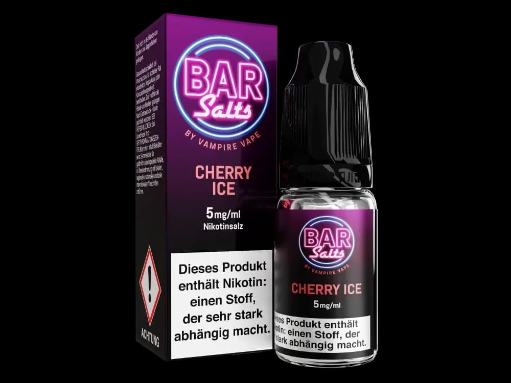 Vampire Vape - Bar Salts - Nikotinsalz Liquid - Cherry Ice (Packung: 1er Packung / Geschmack: Cherry Ice / Stärke: 5 mg/ml) (895,00 EUR / liter)
