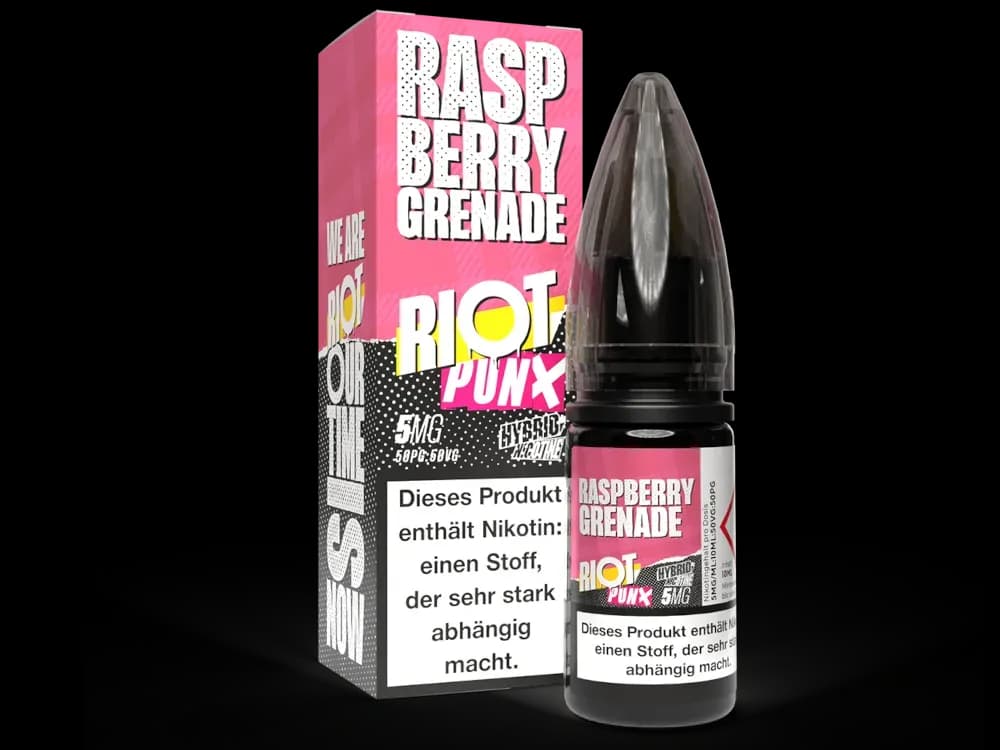 Riot Squad - PUNX - Hybrid Nikotinsalz Liquid - Raspberry Grenade (Packung: 1er Packung / Stärke: 5 mg/ml / Geschmack: Raspberry Grenade) (895,00...