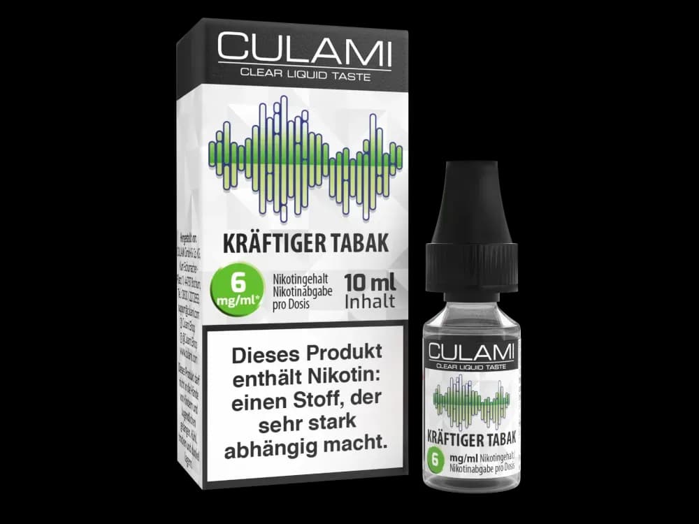 Culami - Liquids - Kräftiger Tabak (Packung: 1er Packung / Geschmack: Kräftiger Tabak / Stärke: 6 mg/ml) (895,00 EUR / liter)
