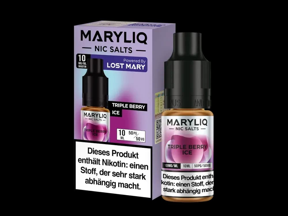 MARYLIQ - Nikotinsalz Liquid - Triple Berry Ice (Packung: 1er Packung / Stärke: 10 mg/ml / Geschmack: Triple Berry Ice) (995,00 EUR / liter)