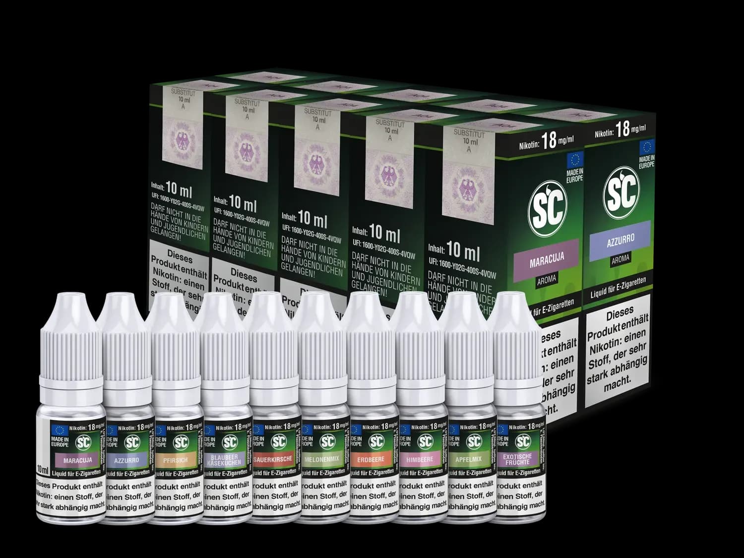 Fruit Probierbox E-Zigaretten Liquid (Packung: 1er Packung / Stärke: 0 mg/ml) (629,50 EUR / liter)
