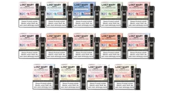 Lost Mary - Tappo Pod (2 Stück pro Packung) - Blue Razz Lemonade (Packung: 1er Packung / Stärke: 20 mg/ml / Geschmack: Peach Ice) (2987,50 EUR /...