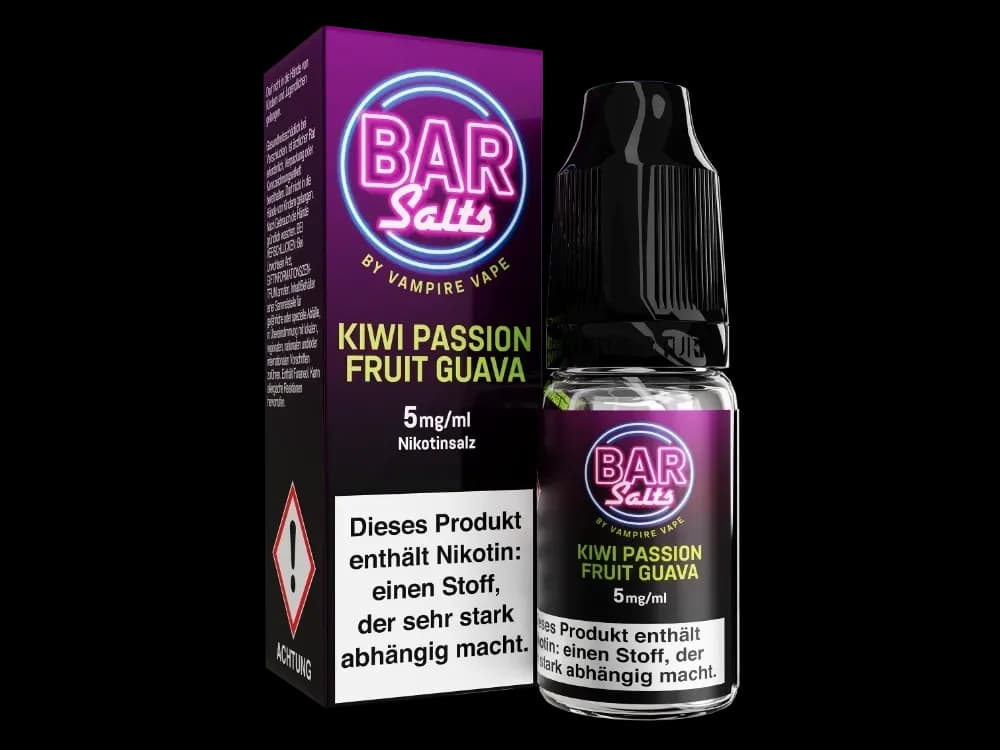 Vampire Vape - Bar Salts - Nikotinsalz Liquid - Kiwi Passion Fruit Guava (Packung: 1er Packung / Stärke: 5 mg/ml / Geschmack: Kiwi Passion Fruit...