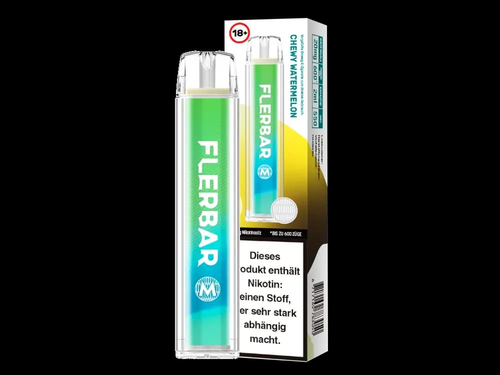 Flerbar - M Einweg E-Zigarette  - Alberry (Packung: 1er Packung / Stärke: 20 mg/ml / Geschmack: Chewy Watermelon) (4475,00 EUR / liter)