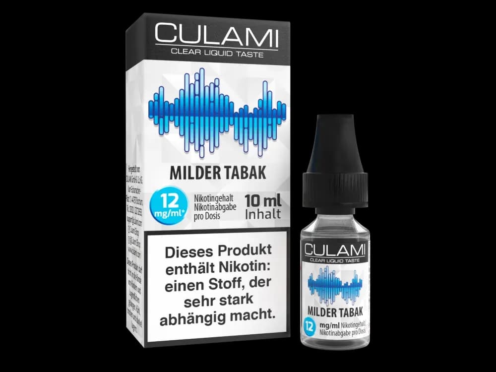 Culami - Liquids - Milder Tabak (Packung: 1er Packung / Geschmack: Milder Tabak / Stärke: 12 mg/ml) (895,00 EUR / liter)