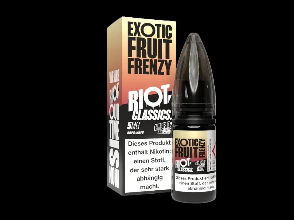 Riot Squad - Classics - Hybrid Nikotinsalz Liquid - Exotic Fruit Frenzy (Packung: 1er Packung / Stärke: 5 mg/ml / Geschmack: Exotic Fruit Frenzy)...